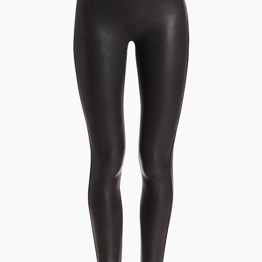SPANX Faux Leather Black Women's Leggings